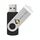 Unità flash USB 2.0 rotante in metallo colorato Stampa su richiesta, memoria: 64 GB (nero) Unità flash USB 2.0 rotante in metallo colorato Stampa su richiesta, memoria: 64 GB (nero)