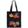 Borsa a mano in tela stampata con fiori, stampa su richiesta, dimensioni: 40x35 cm (nero) Borsa a mano in tela stampata con fiori, stampa su richiesta, dimensioni: 40x35 cm (nero)
