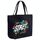 Borsa a mano in tela stampata con alfabeto, stampa su richiesta, dimensioni: 30x40x10 cm (nero) Borsa a mano in tela stampata con alfabeto, stampa su richiesta, dimensioni: 30x40x10 cm (nero)