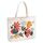 Borsa a mano in tela stampata con fiori, stampa su richiesta, dimensioni: 30x40x10 cm (beige) Borsa a mano in tela stampata con fiori, stampa su richiesta, dimensioni: 30x40x10 cm (beige)