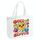 Borsa a mano in tela stampata con faccia buffa, stampa su richiesta, dimensioni: 20x30x10 cm (bianco) Borsa a mano in tela stampata con faccia buffa, stampa su richiesta, dimensioni: 20x30x10 cm (bianco)