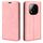 Per Xiaomi Redmi Note 14 Pro+ 5G Retro-skin Custodia in pelle con ventosa magnetica (rosa) Per Xiaomi Redmi Note 14 Pro+ 5G Retro-skin Custodia in pelle con ventosa magnetica (rosa)
