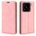 Per Xiaomi 15 Custodia in pelle con ventosa magnetica Retro-skin (rosa)