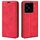 Per Xiaomi 15 Custodia in pelle con ventosa magnetica Retro-skin (rosso)