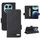 Per Redmi Note 14 Pro 4G Custodia in pelle con chiusura magnetica (nero)