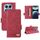 Per Redmi Note 14 Pro 4G Custodia in pelle con chiusura magnetica (rosso)