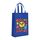 Borsa in tessuto non tessuto con stampa di facce buffe, stampa su richiesta, dimensioni: 38x30x10 cm (blu reale)
