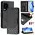 Custodia per telefono in pelle con stampa a nido d'ape RFID For Honor GT (nera) Custodia per telefono in pelle con stampa a nido d'ape RFID For Honor GT (nera)