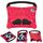 Per iPad Air 2022/2020 10.9 Custodia per tablet antiurto in EVA con supporto Boxing Series con tracolla (rosso nero) Per iPad Air 2022/2020 10.9 Custodia per tablet antiurto in EVA con supporto Boxing Series con tracolla (rosso nero)
