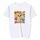 Maglietta a maniche corte con scollo rotondo e stampa con faccia buffa, stampa su richiesta, taglia: XXXL (bianco) Maglietta a maniche corte con scollo rotondo e stampa con faccia buffa, stampa su richiesta, taglia: XXXL (bianco)