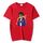 T-shirt a maniche corte in modal con scollo rotondo e stampa hipster, stampa su richiesta, taglia: S (rosso) T-shirt a maniche corte in modal con scollo rotondo e stampa hipster, stampa su richiesta, taglia: S (rosso)