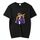T-shirt a maniche corte in modal con scollo rotondo e stampa hipster, stampa su richiesta, taglia: XXXXXL (nero) T-shirt a maniche corte in modal con scollo rotondo e stampa hipster, stampa su richiesta, taglia: XXXXXL (nero)