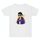 T-shirt a maniche corte in cotone con stampa hipster, estiva, larga, stampa su richiesta, taglia: L (bianco) T-shirt a maniche corte in cotone con stampa hipster, estiva, larga, stampa su richiesta, taglia: L (bianco)