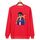 Felpa girocollo casual larga stampata hipster con stampa su richiesta, taglia: M (rosso) Felpa girocollo casual larga stampata hipster con stampa su richiesta, taglia: M (rosso)