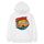 Felpa con cappuccio in pile stampato con auto, stampa su richiesta, taglia: XXXL (bianco) Felpa con cappuccio in pile stampato con auto, stampa su richiesta, taglia: XXXL (bianco)