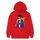 Felpa con cappuccio in pile stampato hipster, stampa su richiesta, taglia: XXXL (rosso) Felpa con cappuccio in pile stampato hipster, stampa su richiesta, taglia: XXXL (rosso)