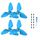 Per DJI Neo BRDRC 2 paia di accessori per la protezione delle ali dell'elica del drone (blu) Per DJI Neo BRDRC 2 paia di accessori per la protezione delle ali dell'elica del drone (blu)