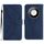 Custodia per telefono in pelle goffrata con cuciture intelligenti per Honor X9c (blu) Custodia per telefono in pelle goffrata con cuciture intelligenti per Honor X9c (blu)