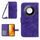 Custodia per telefono in pelle con motivo a fiore di sole Smart Skin Feel For Honor X9c con cordino (viola scuro) Custodia per telefono in pelle con motivo a fiore di sole Smart Skin Feel For Honor X9c con cordino (viola scuro)