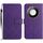 Custodia per telefono in pelle con texture a griglia rombica intelligente per Honor X9c (viola) Custodia per telefono in pelle con texture a griglia rombica intelligente per Honor X9c (viola)