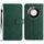 Custodia per telefono in pelle con trama a griglia rombica intelligente per Honor X9c (verde) Custodia per telefono in pelle con trama a griglia rombica intelligente per Honor X9c (verde)
