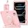 Per iPad Pro 11 2024 Supporto per maniglia rotante Custodia per tablet in silicone ibrido per PC (rosa) Per iPad Pro 11 2024 Supporto per maniglia rotante Custodia per tablet in silicone ibrido per PC (rosa)