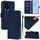 Custodia per telefono in pelle tinta unita For Honor GT Skin Feel con cordino (blu navy)