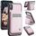Per iPhone X / XS JEEHOOD J06 Custodia per telefono in PU con porta carte RFID MagSafe in stile britannico (rosa) Per iPhone X / XS JEEHOOD J06 Custodia per telefono in PU con porta carte RFID MagSafe in stile britannico (rosa)
