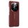 Per Honor X60 Pro Custodia per telefono in pelle liscia con motivo a drago cloud (rosso)