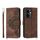 Per OPPO Reno13 F 4G / 5G Custodia in pelle con motivo floreale in rilievo (marrone) Per OPPO Reno13 F 4G / 5G Custodia in pelle con motivo floreale in rilievo (marrone)