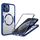 Per iPhone 11 Pro Max Custodia per telefono MagSafe con texture CD (blu)