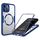 Per iPhone 12 Pro Custodia per telefono MagSafe con texture CD (blu)
