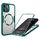 Per iPhone 12 Pro Max Custodia per telefono MagSafe con texture CD (verde) Per iPhone 12 Pro Max Custodia per telefono MagSafe con texture CD (verde)