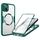 Per iPhone 15 Plus CD Texture MagSafe Custodia per telefono (verde)
