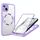 Per iPhone 15 Plus CD Texture MagSafe Custodia per telefono (viola)