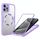 Per iPhone 15 Pro Max CD Texture MagSafe Custodia per telefono (viola)