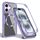 Per iPhone 16 Plus Custodia per telefono MagSafe con texture CD (viola)