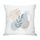 Cuscino per divano stampato con foglie fresche e stampa centrale su richiesta, dimensioni: 45x45 cm (raso lucido) Cuscino per divano stampato con foglie fresche e stampa centrale su richiesta, dimensioni: 45x45 cm (raso lucido)