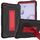 Per Samsung Galaxy A 8.4 T307 Custodia per tablet PC ibrida in silicone robot B2 a contrasto di colore con supporto (nero rosso) Per Samsung Galaxy A 8.4 T307 Custodia per tablet PC ibrida in silicone robot B2 a contrasto di colore con supporto (nero rosso)