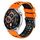 Per Huawei Watch4/4 Pro / Watch3/3 Pro Cinturino in silicone bicolore con foro a doppia fila da 22 mm (arancione nero) Per Huawei Watch4/4 Pro / Watch3/3 Pro Cinturino in silicone bicolore con foro a doppia fila da 22 mm (arancione nero)