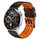 Per Huawei Watch4/4 Pro / Watch3 / 3 Pro Cinturino in silicone bicolore con foro a doppia fila da 22 mm (nero arancione) Per Huawei Watch4/4 Pro / Watch3 / 3 Pro Cinturino in silicone bicolore con foro a doppia fila da 22 mm (nero arancione)
