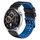 Per Huawei Watch4/4 Pro / Watch3/3 Pro Cinturino in silicone bicolore con foro a doppia fila da 22 mm (nero blu) Per Huawei Watch4/4 Pro / Watch3/3 Pro Cinturino in silicone bicolore con foro a doppia fila da 22 mm (nero blu)