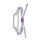 Per Xiaomi Mi Band 7 cinturino in nylon con cavo intrecciato in silicone (bianco viola) Per Xiaomi Mi Band 7 cinturino in nylon con cavo intrecciato in silicone (bianco viola)