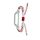 Per Xiaomi Mi Band 8 cinturino in nylon con cavo intrecciato in silicone (bianco rosso) Per Xiaomi Mi Band 8 cinturino in nylon con cavo intrecciato in silicone (bianco rosso)