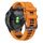 Per Garmin Instinct 2X Solar Sports cinturino in silicone bicolore (arancione + nero) Per Garmin Instinct 2X Solar Sports cinturino in silicone bicolore (arancione + nero)