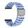 Per Huawei Watch 4/4 Pro cinturino in nylon intrecciato con fibbia in metallo (W blu bianco) Per Huawei Watch 4/4 Pro cinturino in nylon intrecciato con fibbia in metallo (W blu bianco)