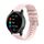 Per Huawei Watch 4/4 Pro cinturino in silicone a tinta unita con motivo a punti ondulati (rosa) Per Huawei Watch 4/4 Pro cinturino in silicone a tinta unita con motivo a punti ondulati (rosa)