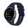 Per Huawei Watch 4/4 Pro cinturino in silicone tinta unita con motivo a punti ondulati (blu navy) Per Huawei Watch 4/4 Pro cinturino in silicone tinta unita con motivo a punti ondulati (blu navy)