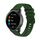 Per Huawei Watch 4/4 Pro cinturino in silicone tinta unita con motivo a pois ondulato (verde militare) Per Huawei Watch 4/4 Pro cinturino in silicone tinta unita con motivo a pois ondulato (verde militare)