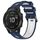 Per Garmin Fenix 6 Pro Sports cinturino in silicone bicolore (blu notte + bianco) Per Garmin Fenix 6 Pro Sports cinturino in silicone bicolore (blu notte + bianco)